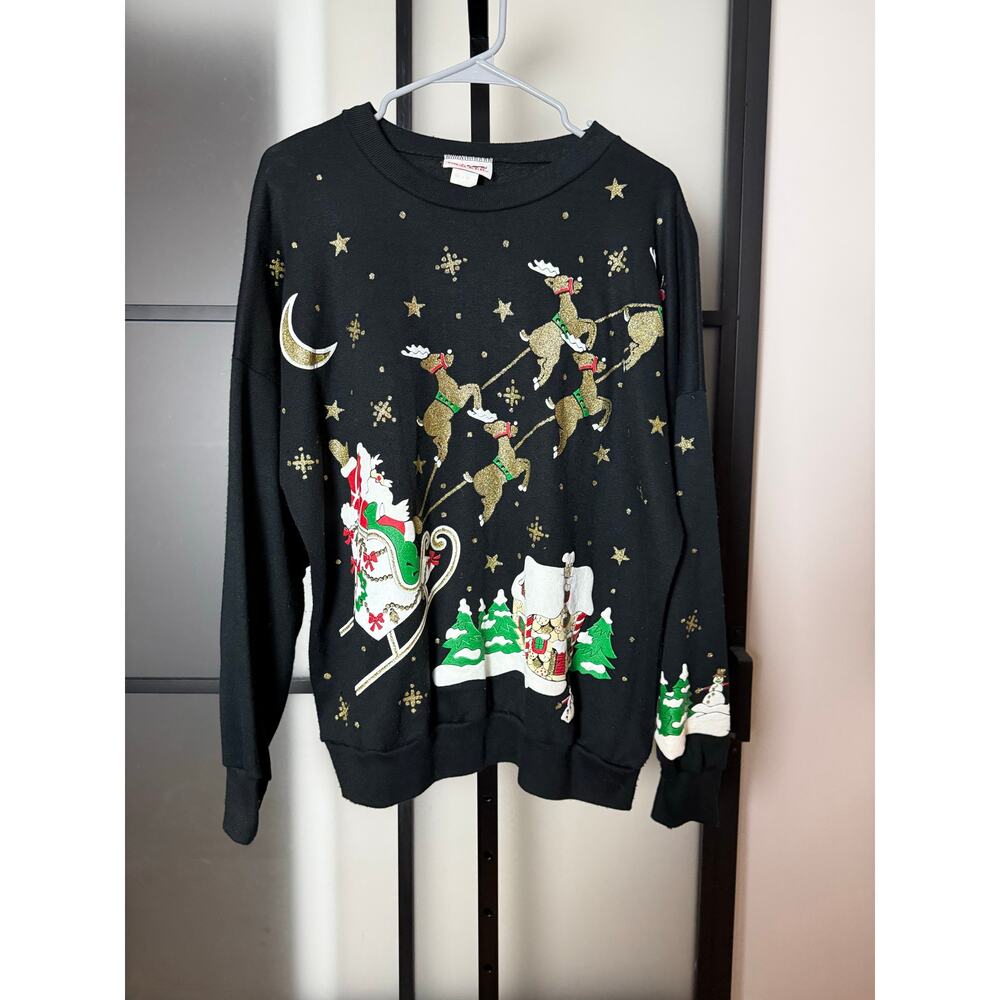 Nutcracker Vintage Christmas Sweatshirt Women's Size XL